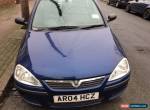 2004 VAUXHALL CORSA LIFE TWINPORT BLUE Spares or Repairs for Sale