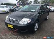 2005 Toyota Corolla ZZE122R Ascent Black Manual 5sp M Sedan for Sale