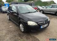 2004 VAUXHALL CORSA DESIGN SEMI-AUTO BLACK SPARES OR REPAIR for Sale