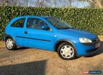 2001 VAUXHALL CORSA COMFORT 1.2i 16V 3 DOOR 5 SPEED  **ON SALE WITH NO RESERVE** for Sale