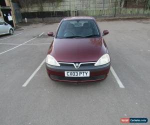 Classic 2003 VAUXHALL CORSA CLUB 16V RED for Sale