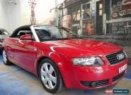 2003 Audi A4 B6 Multitronic Red Automatic 1sp A Cabriolet for Sale