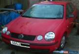 Classic 2002 VOLKSWAGEN POLO E RED SELLING FOR SPARES OR REPAIR - Driveable for Sale