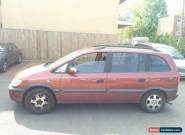 Vauxhall Opel Zafira 1.8 16v Elegance Year 2000 For Spares Or Repair - Starts for Sale