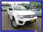 2012 Mitsubishi Triton MN MY12 GLX White Automatic 4sp A Dual Cab Utility for Sale