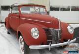 Classic 1940 Ford convertible for Sale