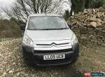 2009 CITROEN BERLINGO 625 X 16V PETROL LPG SILVER NON RUNNER SPARES OR REPAIR for Sale