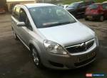 L@@K 2008 VAUXHALL ZAFIRA EXCLUSIV SILVER,SPARES OR REPAIRS.DRIVE AWAY.FULL MOT  for Sale