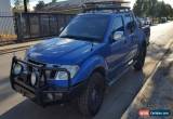 Classic 2011 NISSAN NAVARA D40 ST-X DUAL CAB 2.5L TURBO DIESEL 4X4 DAMAGED DRIVES 4WD for Sale