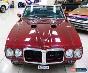 Classic 1969 Pontiac Firebird Burgundy Automatic A Convertible for Sale