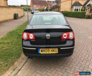 Classic 2009/09 VOLKSWAGEN PASSAT HIGHLINE 2.0 TDI 140 4DR BLACK LEATHER H/S 77K FVWSH for Sale