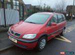 2003 VAUXHALL ZAFIRA DESIGN DTI 16V RED, 6 months MOT for Sale