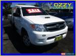 2007 Toyota Hilux KUN26R 07 Upgrade SR (4x4) White Manual 5sp M Cab Chassis for Sale