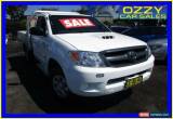 Classic 2007 Toyota Hilux KUN26R 07 Upgrade SR (4x4) White Manual 5sp M Cab Chassis for Sale