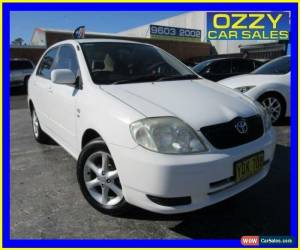 Classic 2003 Toyota Corolla ZZE122R Conquest White Manual 5sp M Sedan for Sale