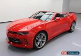 Classic 2017 Chevrolet Camaro LT Convertible 2-Door for Sale