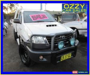 Classic 2014 Toyota Hilux KUN26R MY14 SR (4x4) White Automatic 5sp A Cab Chassis for Sale