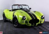 Classic 1965 Shelby RT3 Backdarft  Roadster for Sale