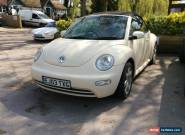 vw beetle cabriolet cream or white with cream leather interior 2003 2 litre for Sale