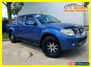 2013 Nissan Navara D40 S6 ST Utility Dual Cab 4dr Man 6sp 4x4 808kg 2.5DT Blue for Sale