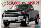 Classic 2019 Chevrolet Silverado 1500 MSRP$55255 LTZ 4X4 GPS Leather Black Double 4WD for Sale