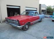 1967 FORD RANCHERO UTE PROJECT 2 OWNER FACTORY RED LOTS OF MONEY SPENT V8 AUTO  for Sale