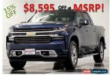 Classic 2019 Chevrolet Silverado 1500 MSRP$59240 4X4 High Country Sunroof GPS Blue Crew for Sale