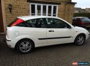 2002 FORD FOCUS ZETEC WHITE for Sale