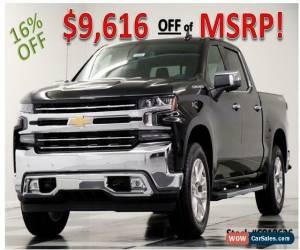 Classic 2019 Chevrolet Silverado 1500 MSRP$60265 4X4 LTZ Sunroof Crew GPS Black 6.2L 4WD for Sale