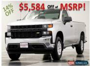 2019 Chevrolet Silverado 1500 MSRP$39490 4X4 Work Truck Silver Regular Cab 4WD for Sale