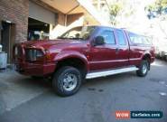 2002 Ford F250 RN XLT (4x4) Red Automatic 4sp A Super Cab P/Up for Sale