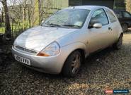 2003 FORD KA LUXURY SILVER 1299cc MOT FAILURE Spares or Repair for Sale