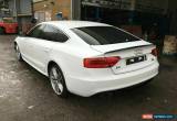 Classic 2012 12 REG AUDI A5 S LINE 5dr WHITE 2.0 DIESEL MANUAL DAMAGED SALVAGE for Sale