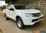 2015 Mitsubishi Triton MQ MY16 GLX (4x4) White 5 SP AUTOMATIC Dual Cab Utility for Sale