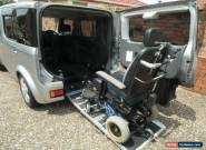 Nissan Cube. Welcab Rear Slopper with Electric Wheel Chair Included. for Sale