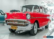 1957 Chevrolet Bel-Air Red Automatic A Sedan for Sale