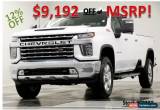 Classic 2020 Chevrolet Silverado 3500 HD MSRP$76190 4X4 LTZ Z71 Diesel Sunroof GPS White for Sale