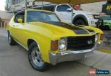 Classic 1971 Chevrolet Chevelle SS Yellow Automatic A Coupe for Sale