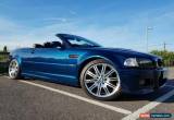 Classic 2004 BMW E46 M3 Convertible Individual. Very rare Aegean Blue.   for Sale