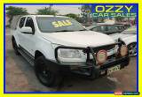 Classic 2013 Holden Colorado RG LX (4x4) White Manual 5sp M Crew Cab P/Up for Sale