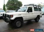 2005 Toyota Landcruiser HZJ78R (4x4) 11 Seat White Manual 5sp M TroopCarrier for Sale