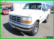 1993 Ford Bronco 4x4 Sport Utility XLT for Sale