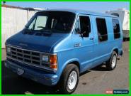 1986 Dodge Ram Van 3 Dr Cargo Van for Sale