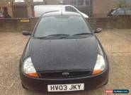 2003 Ford Ka Collection 1.3 Petrol in Black. Low Miles. Needs New Clutch & Mot for Sale