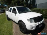 2009 Nissan Navara D40 ST (4x4) White Manual 6sp M Dual Cab Pick-up for Sale