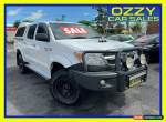 2006 Toyota Hilux KUN26R SR (4x4) White Manual 5sp M Dual C/Chas for Sale