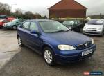 2002 VAUXHALL ASTRA CLUB 16V AUTO BLUE FULL MOT RECENT SERVICE NO RESERVE for Sale