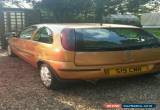 Classic 2004 VAUXHALL CORSA ACTIVE 16V GOLD  Spares/Repairs with private Plate "S19 CMR" for Sale