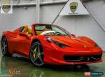 Ferrari: 458 Spider for Sale