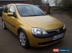 2002 VAUXHALL CORSA SXI 16V YELLOW for Sale